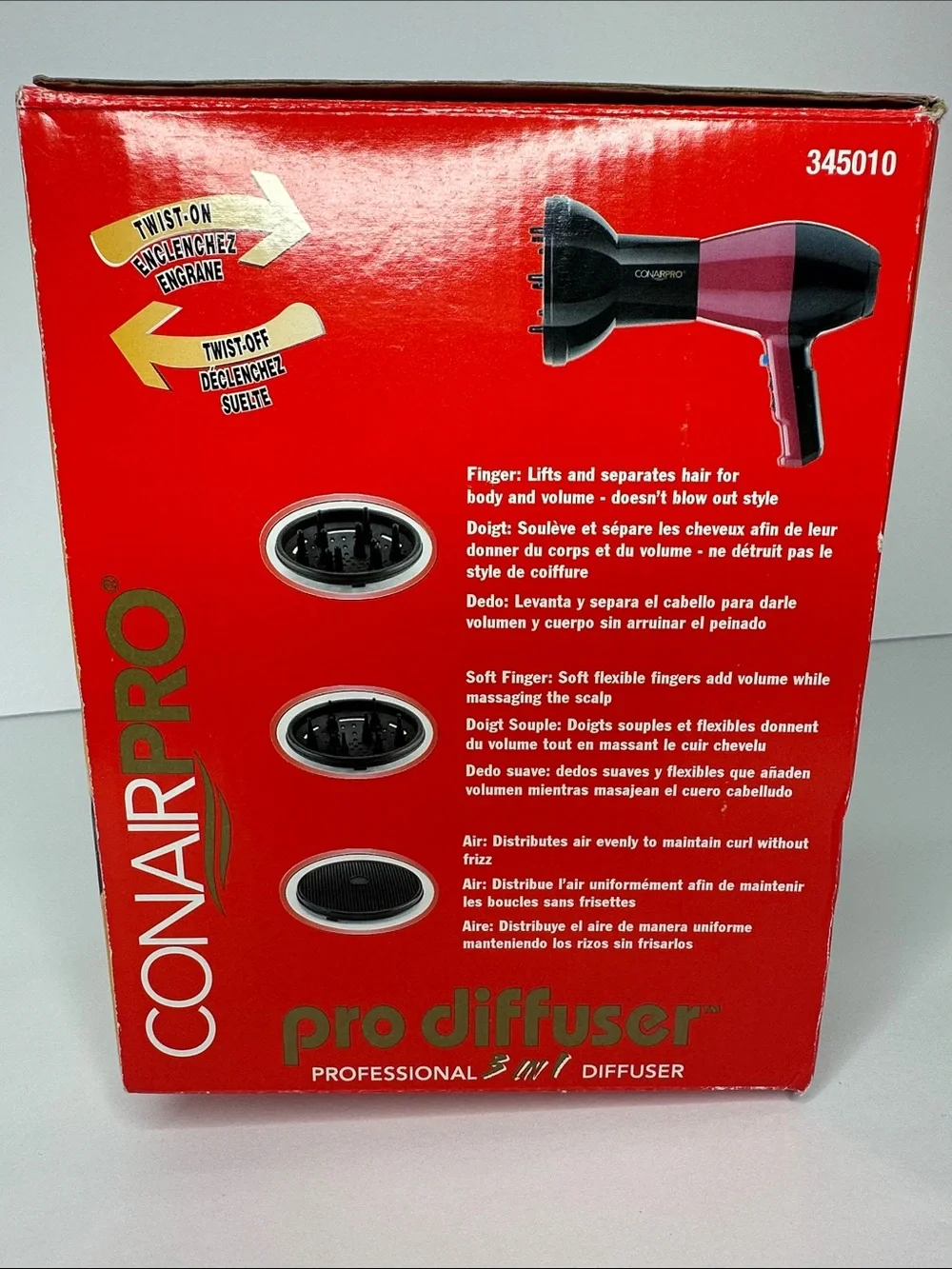 ConairPro Pro Diffuser Hair Diffuser - Black